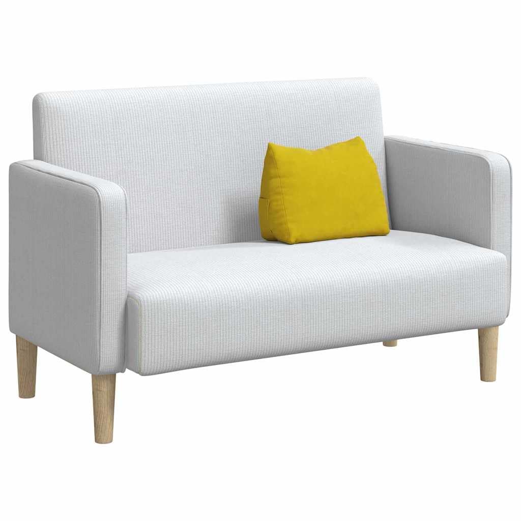 Cuscino per schienale 45 x 20 x 35 cm, in tessuto a coste, comodo cuscino lombare per divano, poltrona e ufficio, giallo, con rivestimento sfoderabile e cerniera