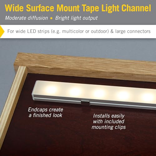 Image of Armacost Lighting Recess Drywall Mount LED Tape Light Accessory Pack, Grey 960008
