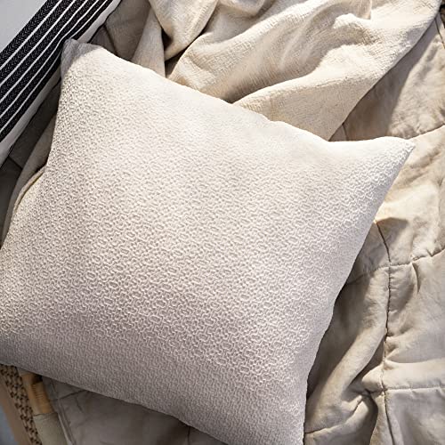 Housse de coussin 50x50 cm blanc cassé HEDSÄV décoration textile