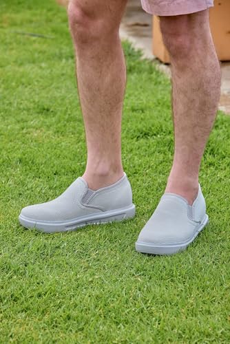 Image of CALTO Men's Invisible Height Increasing Elevator Shoes - Fashion Lightweight Slip-on Sporty Sneakers - 2.8 Inches Taller