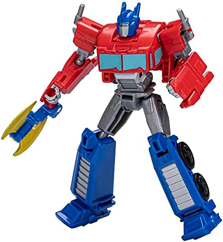 Transformers Toys EarthSpark Warrior Class Optimus Prime Action Figure, 5-Inch, Robot Toys for Kids Ages 6 and Up