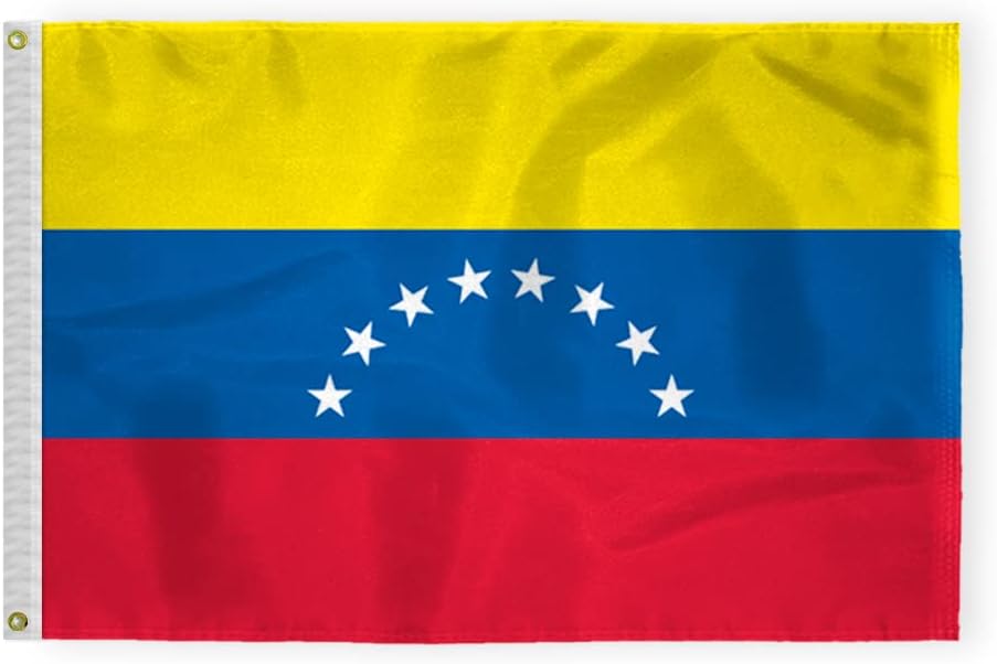 AGAS Venezuela No Seal Flag 2x3 ft Outdoor 200D Nylon Double Stitched Hem Never Rust Brass Grommets Canvas Header Venezuela Flag