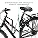 Relaxdays Fahrradleine Hund, Hundestange für Fahrrad, Hundeleine mit Abstandshalter & Feder, Hände frei, schwarz/Silber