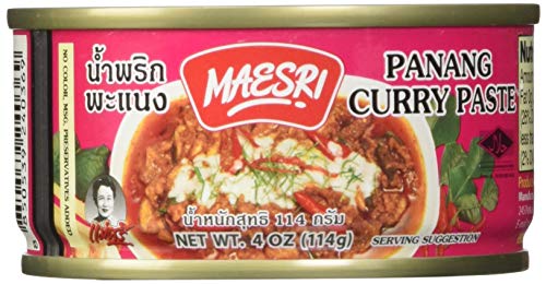 Maesri Thai panang curry – 4 oz x 2 cans, Set of 4