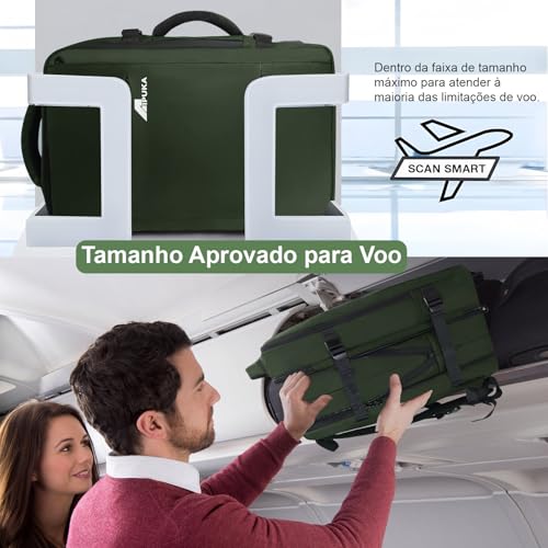 Mochila de viagem grande, Mochila de mão expansíveis para aviões impermeável mochila para laptop res
