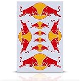 ノーブランド品 汎用 レッドブル RedBull エナジードリンク レーシング 車 レース チーム ロゴ エンブレム/ステッカー/シール/防水 耐光 デカール sticker0037 ロゴのみ 用