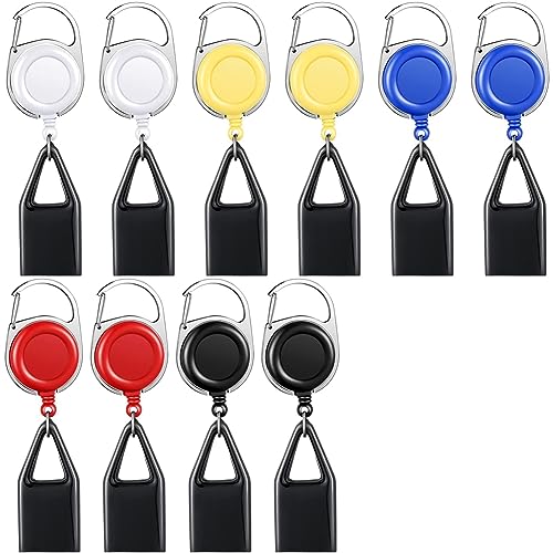 Jkjhbhged 10 PCS Retractable Lighter Clip Assorted Color Lighter Holder Keychain Multicolor with Clip Classic Lighter Cover Single Clip