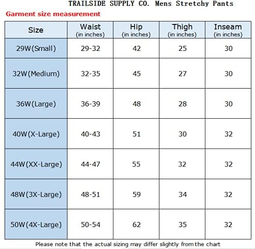Vista 3 de TRAILSIDE SUPPLY CO. Pantalones deportivos de entrenamiento para hombre, para deportes, gimnasio, viajes, elásticos, transpirables