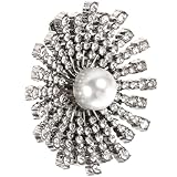 AKOOSY Clips Decorativos para Zapatos Diseño de Flores y Perlas, Ideales para Novias y Celebraciones Formales