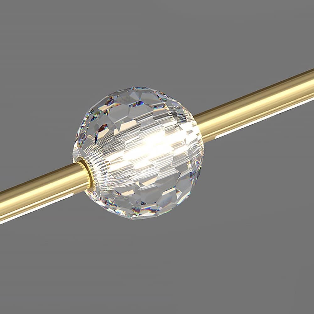 Lampadario di Lusso Lampadario Moderno Lampadario a Sospensione in Cristallo Lampada a Sospensione a LED dimmerabile per casa Lampada a Sospensione nordica Tavolo da Pranzo Soggiorno Lampada