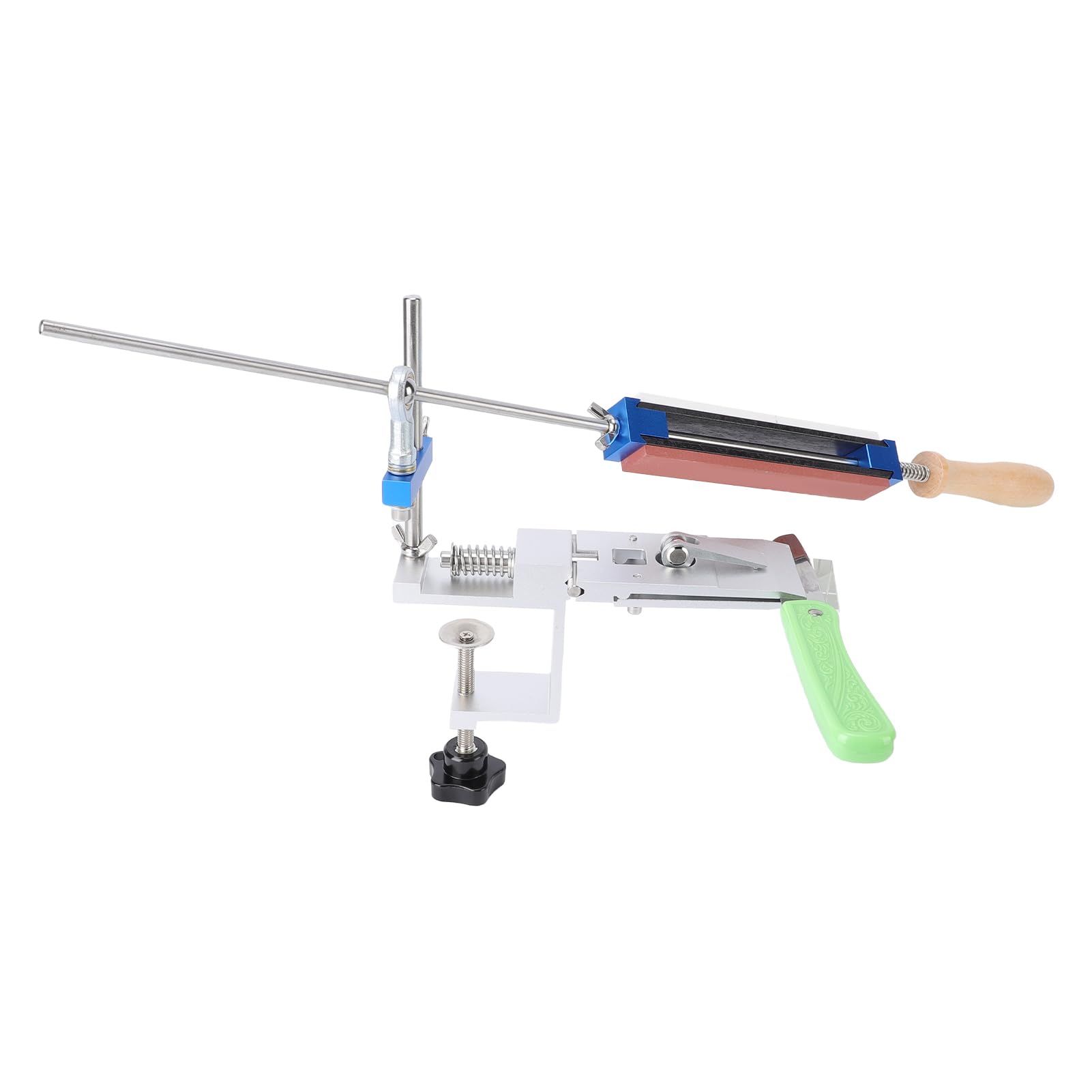 de Afilado Guiado con Piedra de Afilar Profesional para Cuchillas Cocina y Exteriores, Afilador Cuchillas Aleación Aluminio Alta Resistencia para Principiantes y Expertos
