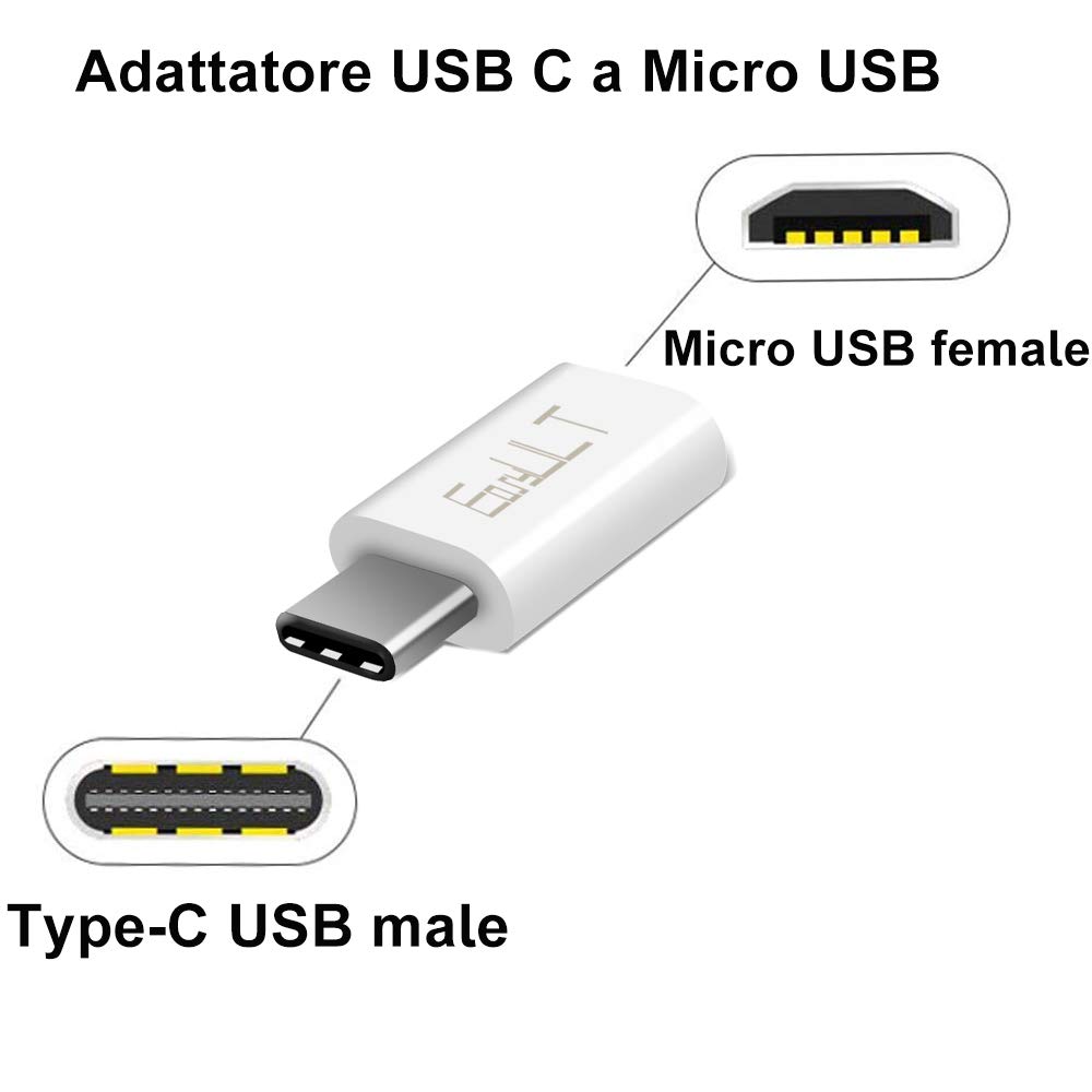 ADATTATORE CONVERTITORE DA MICRO USB A USB TYPE C - Foto 8