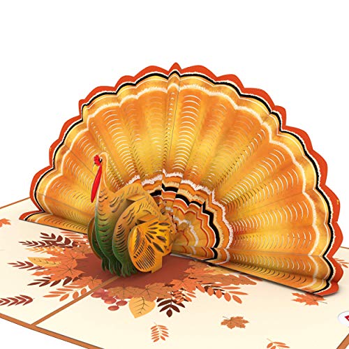 Lovepop Give Thanks Turkey Pop Up Card - 3D Cards, Thanksgiving Pop Up Cards, Turkey Pop Up Card, 3D Thanksgiving Cards, Fall Greeting Cards, Fall Thank You Cards, Thank You Greeting Cards