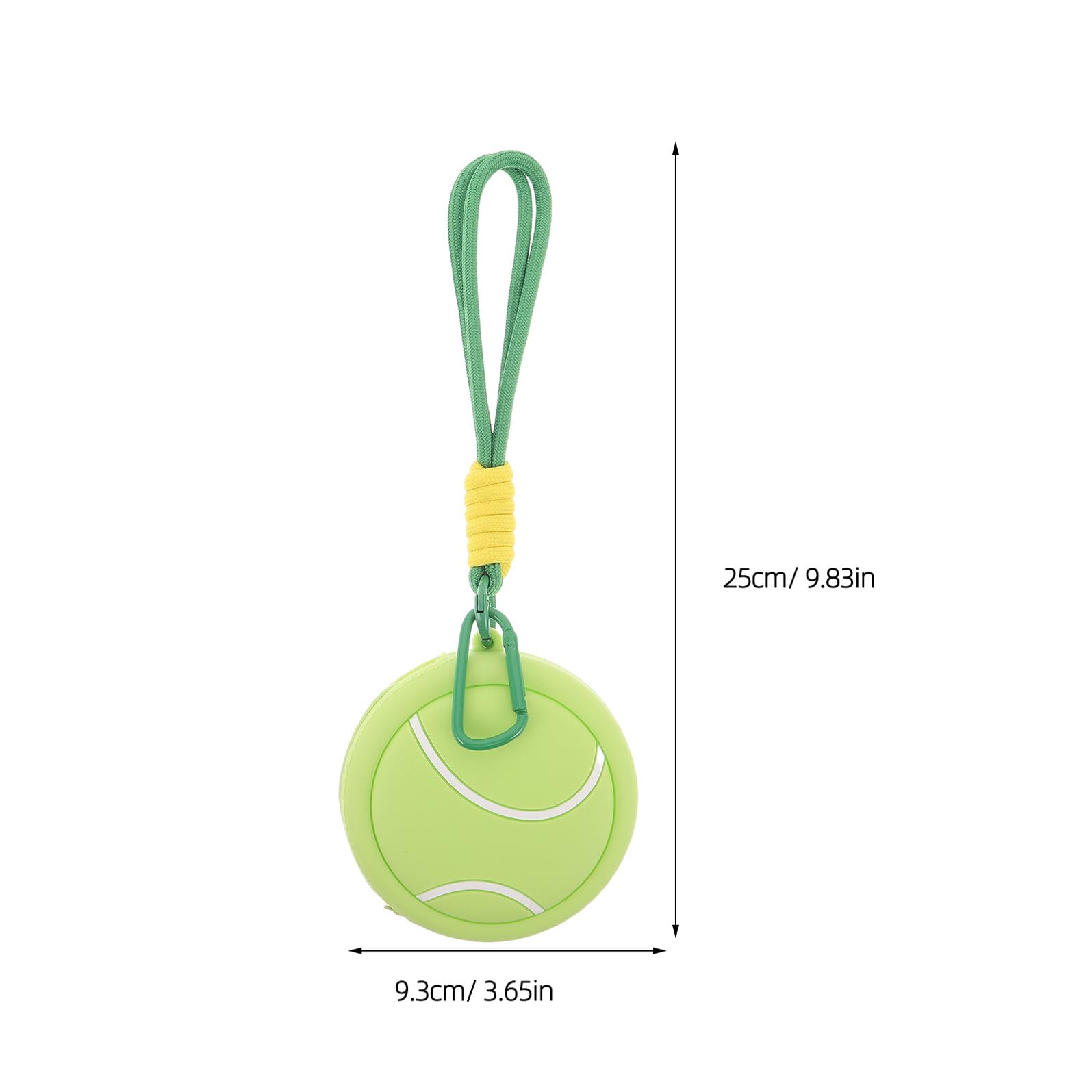 Portachiavi Sportivo Borsa Porta Monete in Pvc a Tema Tennis, Mini Portafoglio Cerniera per Ragazze, Accessorio Portachiavi per Sport di Squadra e Uso Quotidiano