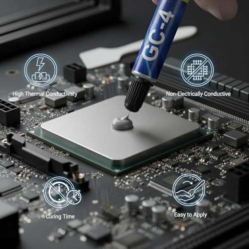 Image of Gelid Solutions GC-4-3.5g Thermal Compound for Heat Sinks | Maximum Thermal Conductivity | Easy to use | Non-Corrosive