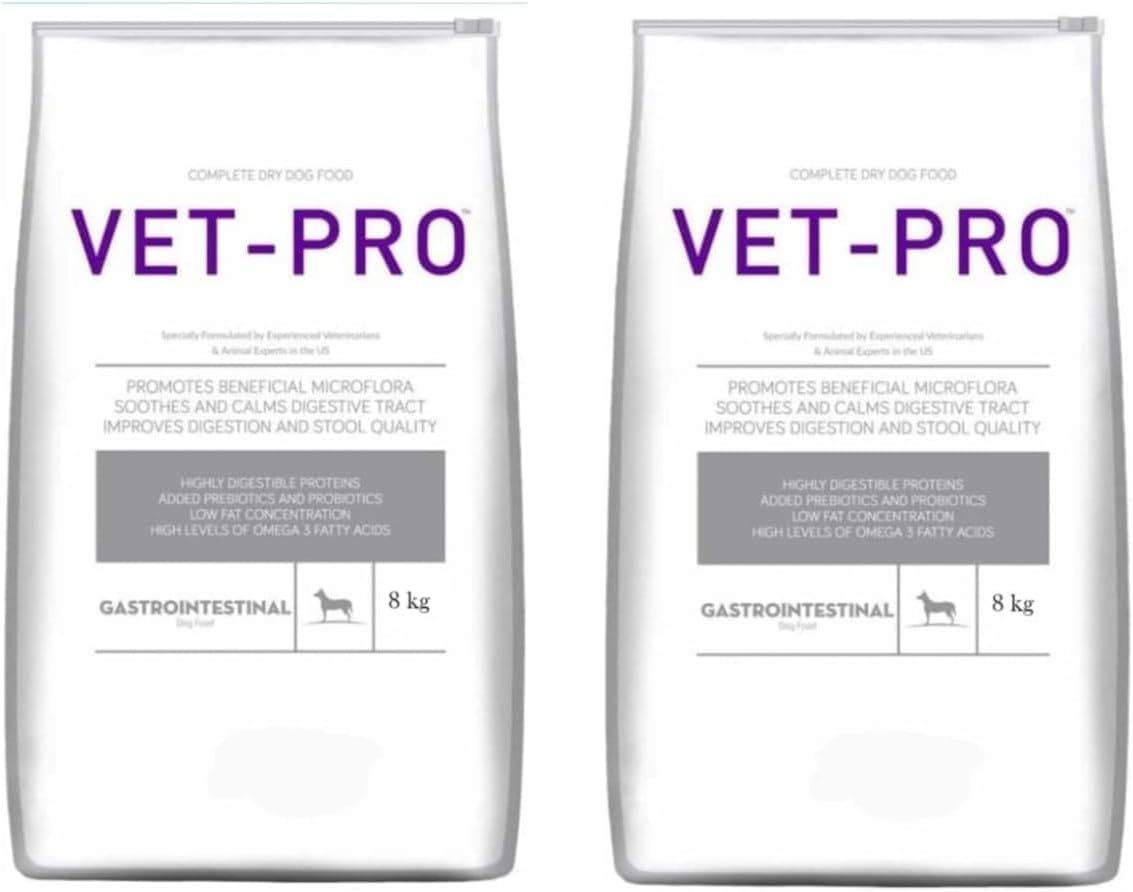 Vet PRO Gastrointestinal Dog Food, 8kg Pack of 2