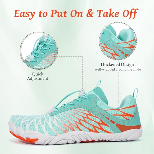 Image of Hike Barefoot Shoes, Pro Barefoot Shoes Women Men Footwear, Athletic Hiking Minimalist Water Shoe Breathable Quick Dry Zero Drop Trail Running Shoe with Non-Slip Sole & Wide Toe Box