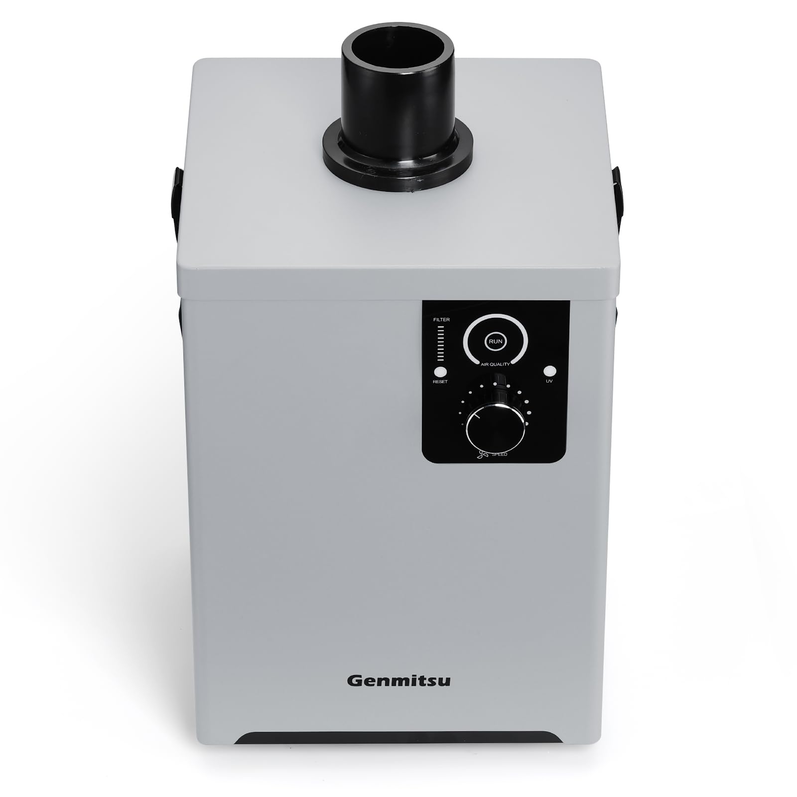 Genmitsu MD13 Purificatore di fumo per Genmitsu L8, Estrattore di fumi con filtrazione a quattro strati, Schermo interfaccia LED Funzione UV, Assorbifumo per CNC, Strumenti di saldatura e Altro