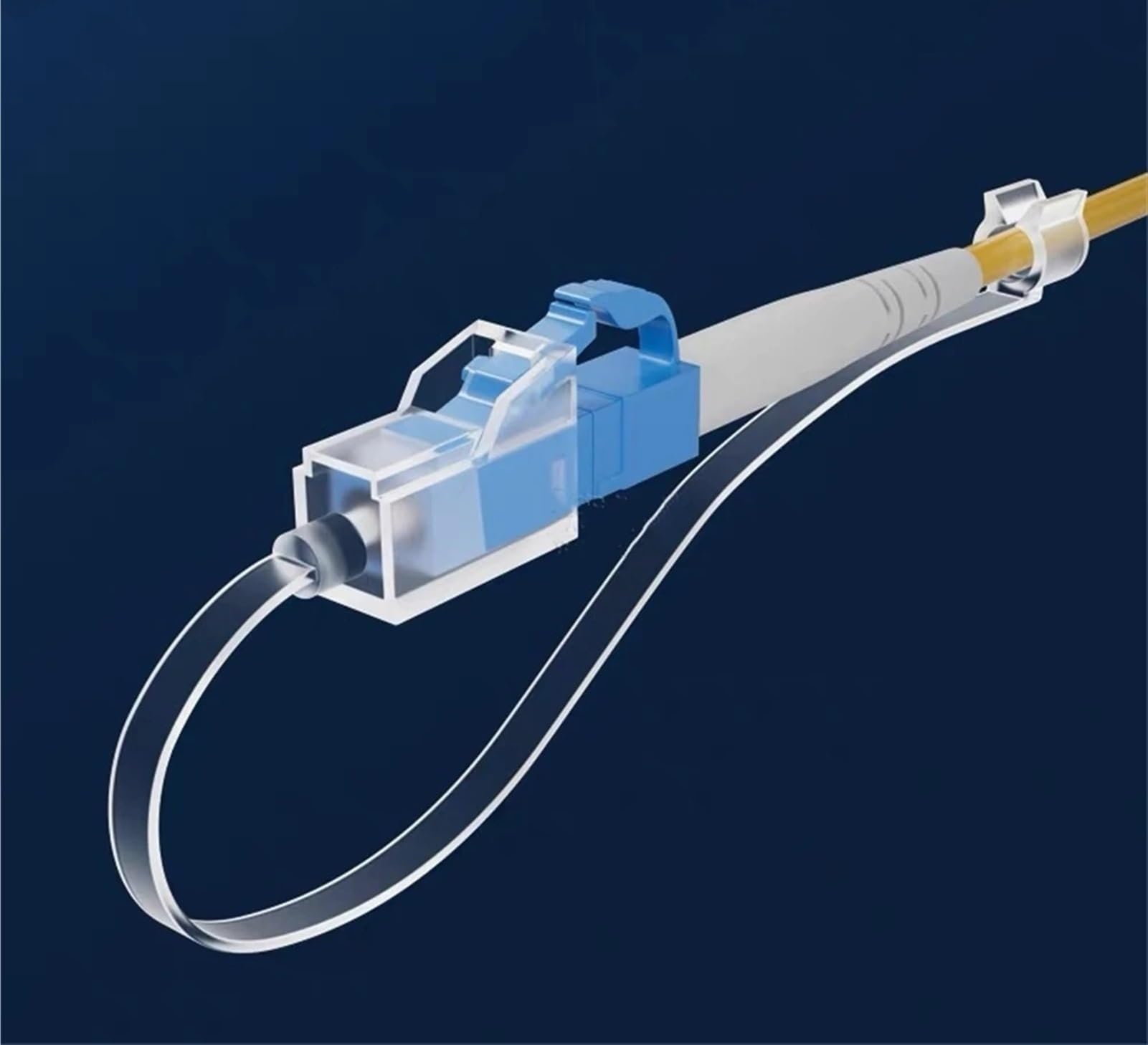 Tappo Antipolvere LC Quadrato Lunga 100 Pezzi for connettore Ponticello in Fibra Ottica LC 1,25 mm Maniglia Coperchio Protettivo con Treccia Nave Libera