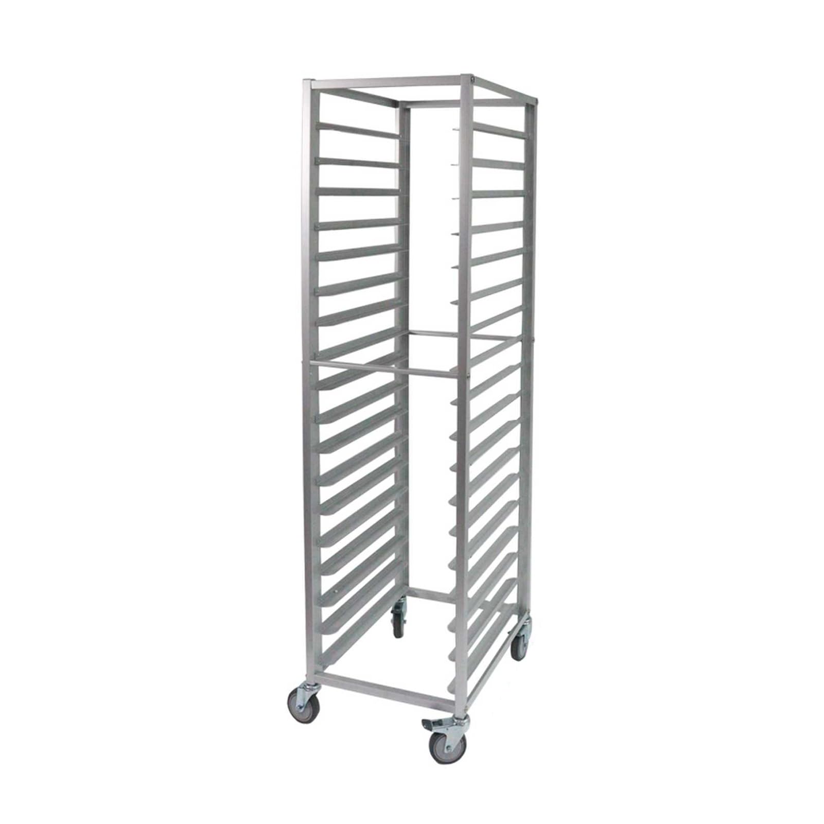 Carrello Porta Teglie Commerciale A 15/18 Ripiani Con Ruote Frenanti, Carrello Porta Teglie In Alluminio For Teglie Intere/mezze, Velocità Di Raffreddamento(18-Tier)