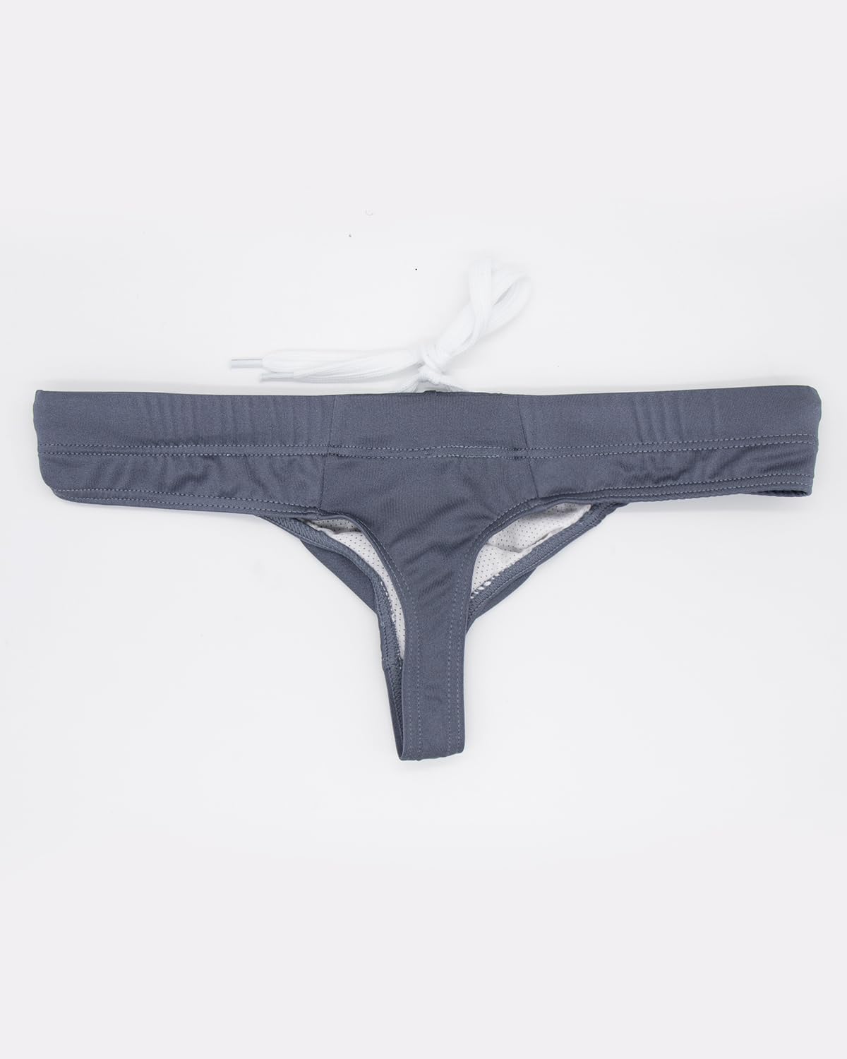 MIZOK Mens Sexy T-Back Thong Swimsuit G String Pouch Swimwear Quick Dry Bikini with Drawstring - Image 6