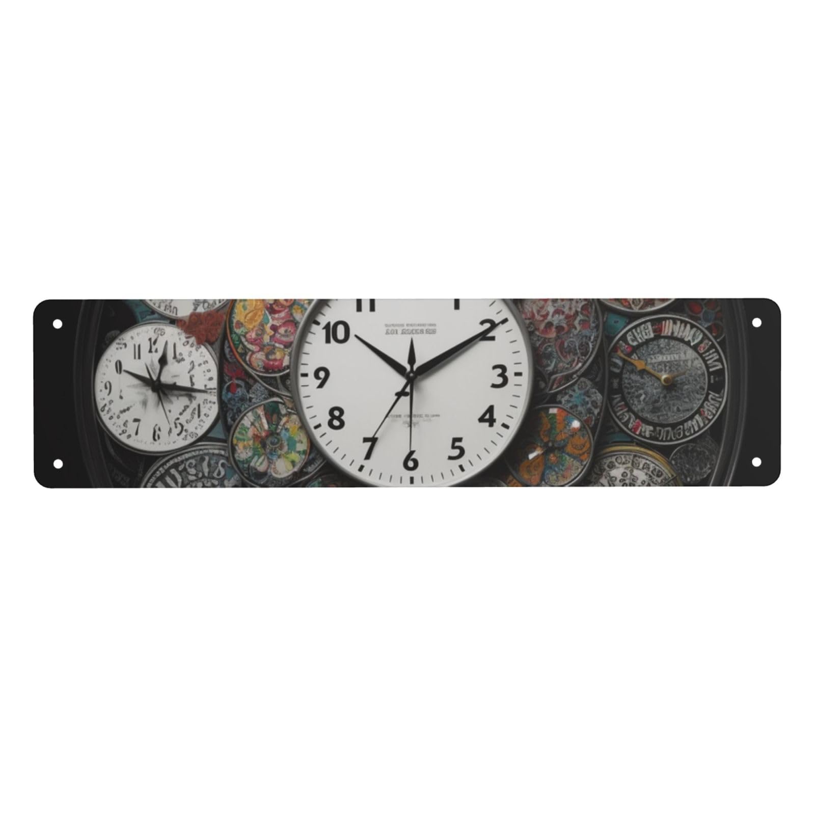 Vintage Metal Tin Signs Retro Garage Signs Stylish Wall Art Plaques for Home Decor Unique Poster 4x16 Inch Clock Art Metal Sign Outdoor Wall Decorations Gifts