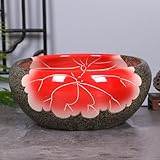 室内用プランター 装飾用プランター 水耕栽培 金魚鉢 大容量 底穴無し 屋内植木鉢 植木鉢 鉢植え プランター 室内 ホーム 41*17cm インテリア 浅型 おしゃれ植木鉢 アンティーク調 観葉植物植木鉢 ガーデンポット ハーブ鉢 プランター大型 [XCZYL] タイプ21