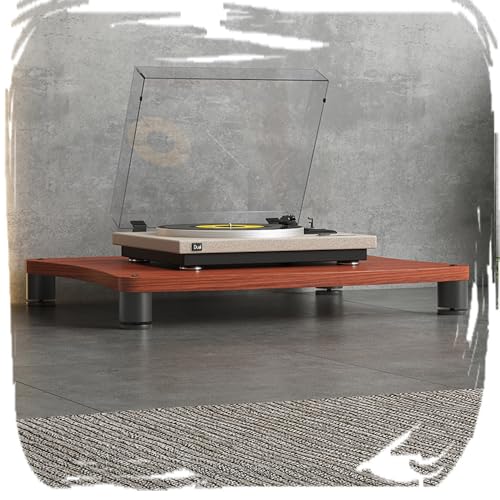 Support pour tourne-disque en bois noble meuble audio hifi rigide