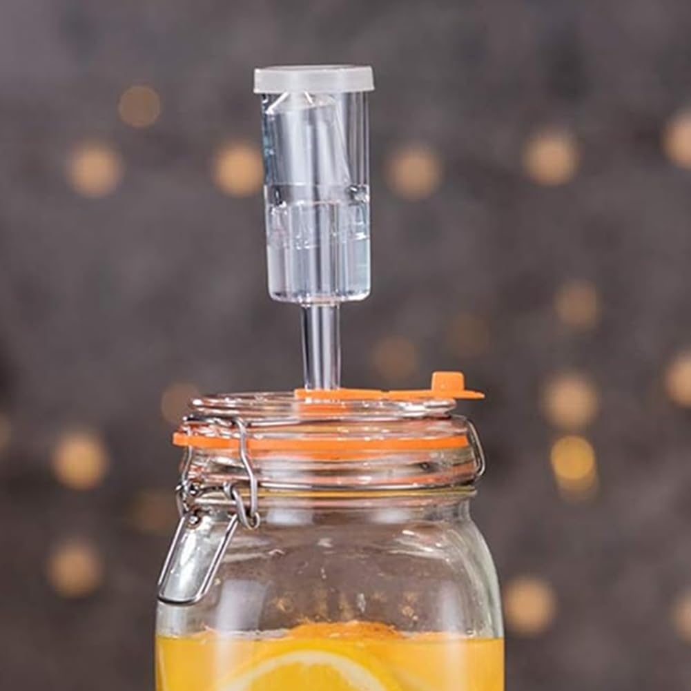 Tarro de Fermentación de 1.5 litros, Tarro de Vidrio para Fermentar Chucrut, Vino y Más.