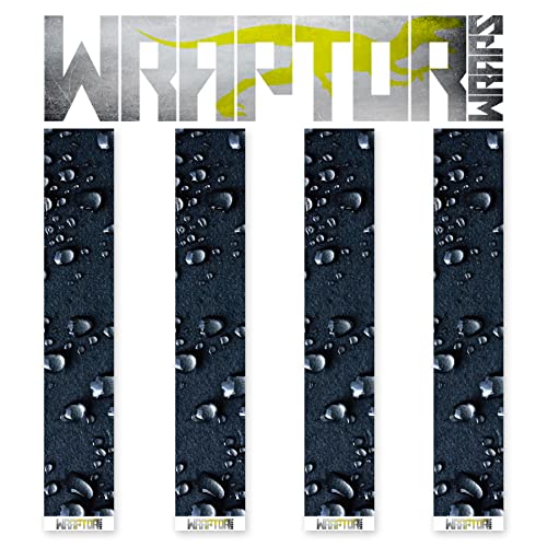 na-1 Wraptor Wraps Archery Arrow Wraps - Water Droplets Arrow Wraps - Full Wrap Design - Pack of 13-100mm Length - Small Width