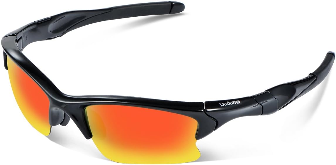 Duduma Polarised Sport Mens Sunglasses for Baseball Fishing Golf Running Cycling with Fashion Design Half-Rimmed Women Sunglasses and Men Sunglasses Design Tr566 Flexible Superlight Frame