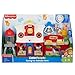 Fisher-Price - Little People Granja Animales Felices con tecnología Smart Stages, Luces y Sonidos, Juguete para niños de 1 años GTM15