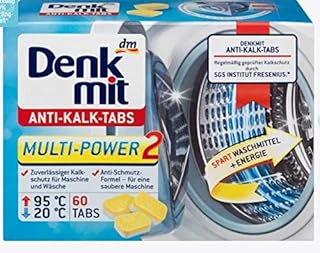 Środek do czyszczenia pralki przeciw osadzaniu się kamienia – formuła przeciw zabrudzeniom – zapewnia czystą maszynę – niezawodna ochrona przed kamieniem do maszyny i prania – 60 tabletek