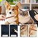 2 Stück Pet Hair Remover Glove Set, Mit Großem Handschuh und Hölzern Katzenkamm, Katzen Handschuhe Fellpflege, Wiederverwendbare Antistatische Handschuhe Doppelseitige, Geeignet für Alle Längen