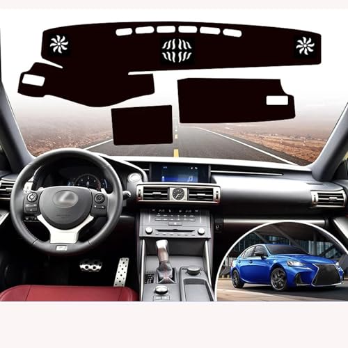 Tapis de protection de voiture anti-UV pour la plate-forme d'instrument Lexus IS 2018