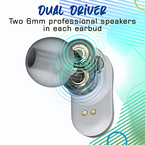 Image of Maxell - 199652, Experience High-Fidelity Sound with Dual-Driver True Wireless Earbuds - Featuring Bluetooth 5.0, 20 Hours of Playtime, Pro Noise Cancelling and IPX3 Water Resistance - Black /Grey