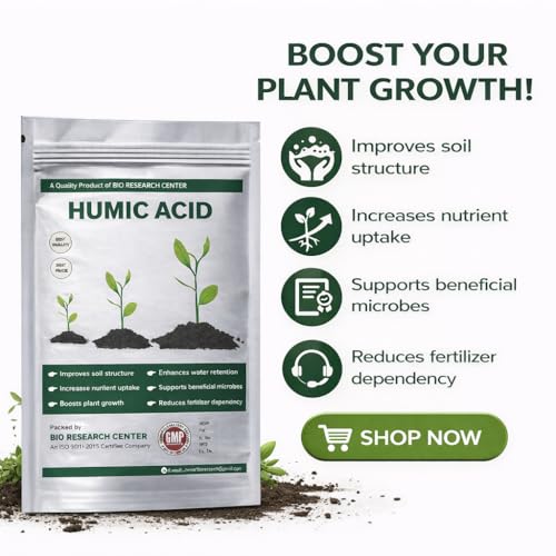 Image of POTASSIUM HUMATE 98% PURE GRADE MANURE 900g x2 SHINY FLAKES