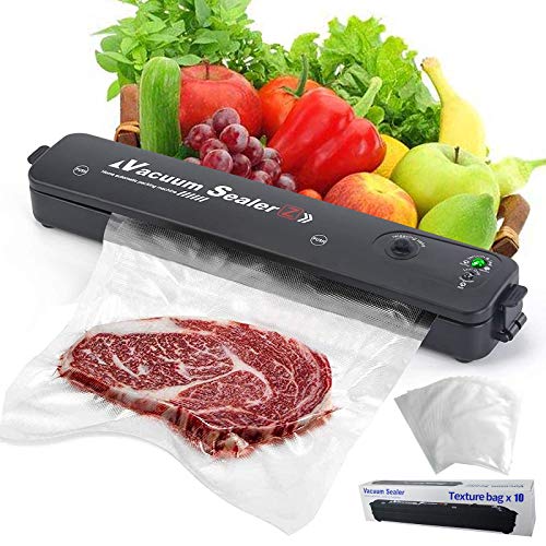 Compact Food Sealer Vacuum For Food Preservation Vacuum Sealer Machine Automatic Food Saver Machine and Seal Modes with 10 Vacuum Sealer Bags