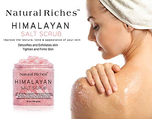 image for Natural Riches Himalayan Salt Body Scrub - (12 Oz / 340 gm) - Deep Cle