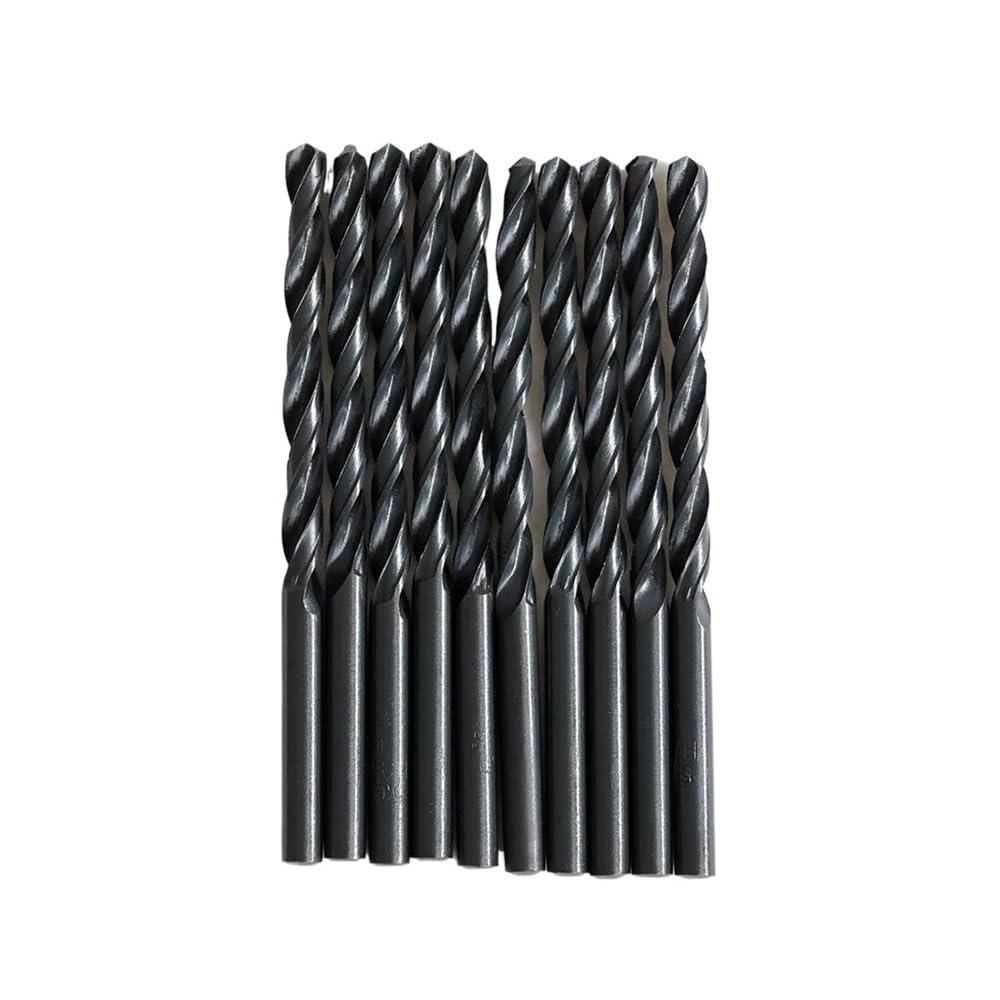 Lot de 5/10 forets hélicoïdaux en acier rapide de 1 à 10 mm, forets hélicoïdaux HSS, outil de poinçonnage for métaux, outils de travail du bois(10PCS,6mm)