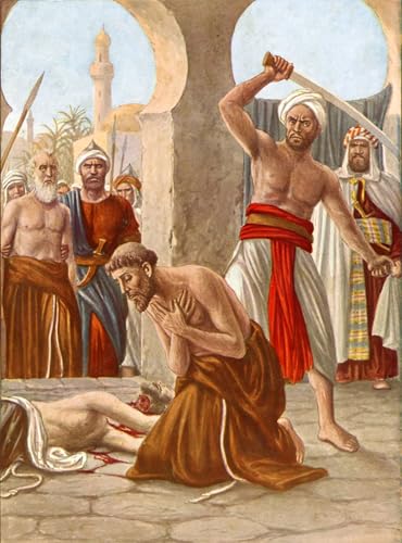 Art tableau Martyre du Frère Jacopo pour la décoration murale du salon
