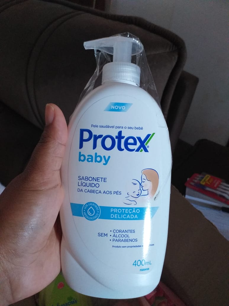 13 Sabonete Líquido Infantil Para Bebês Protex Baby Delicate Care 400ml