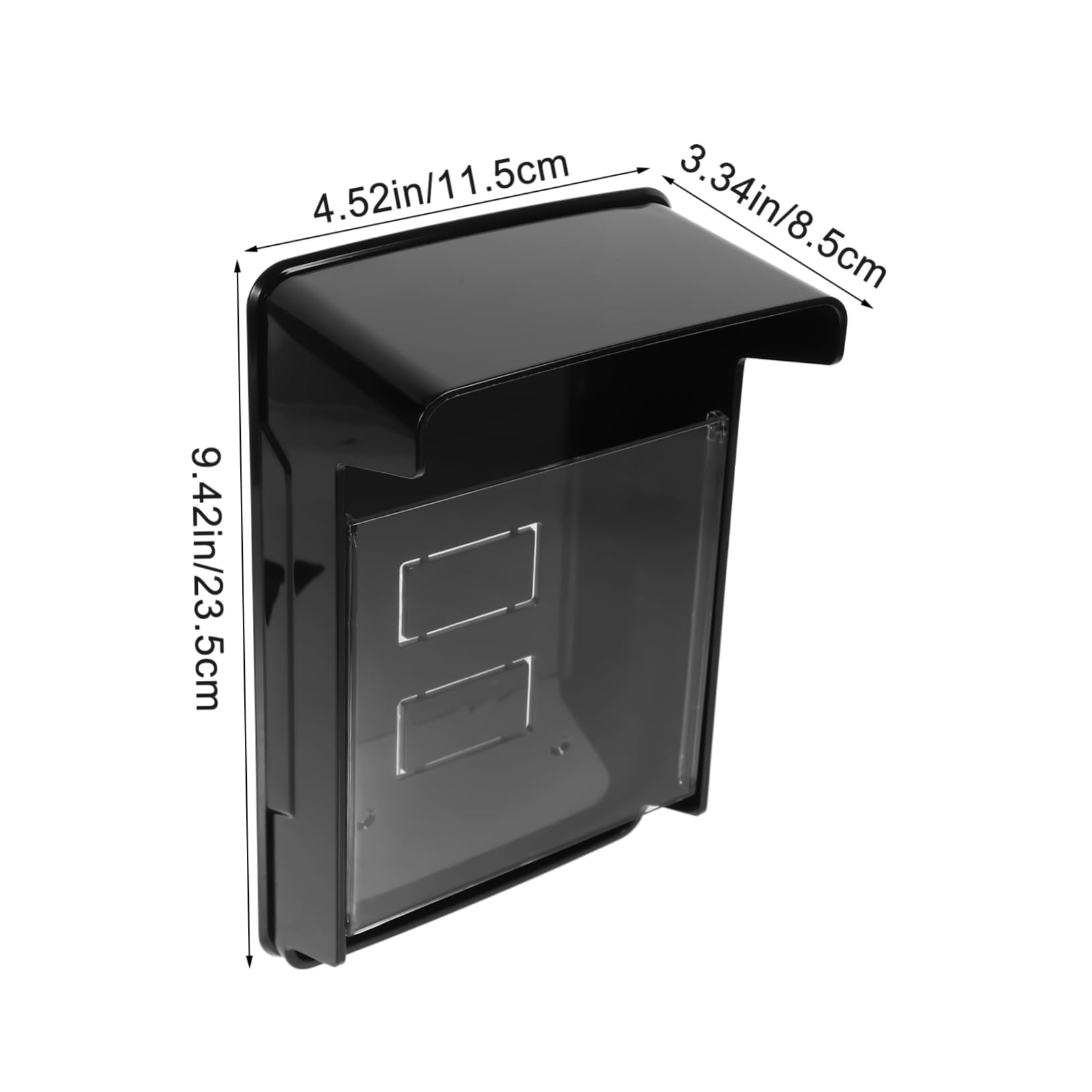 DOITOOL Access Control Machine Weatherproof Door Waterproof Protector Fingerprint Machine Protector Home Waterproof Cover Fingerprint Machine Shell Plastic Black