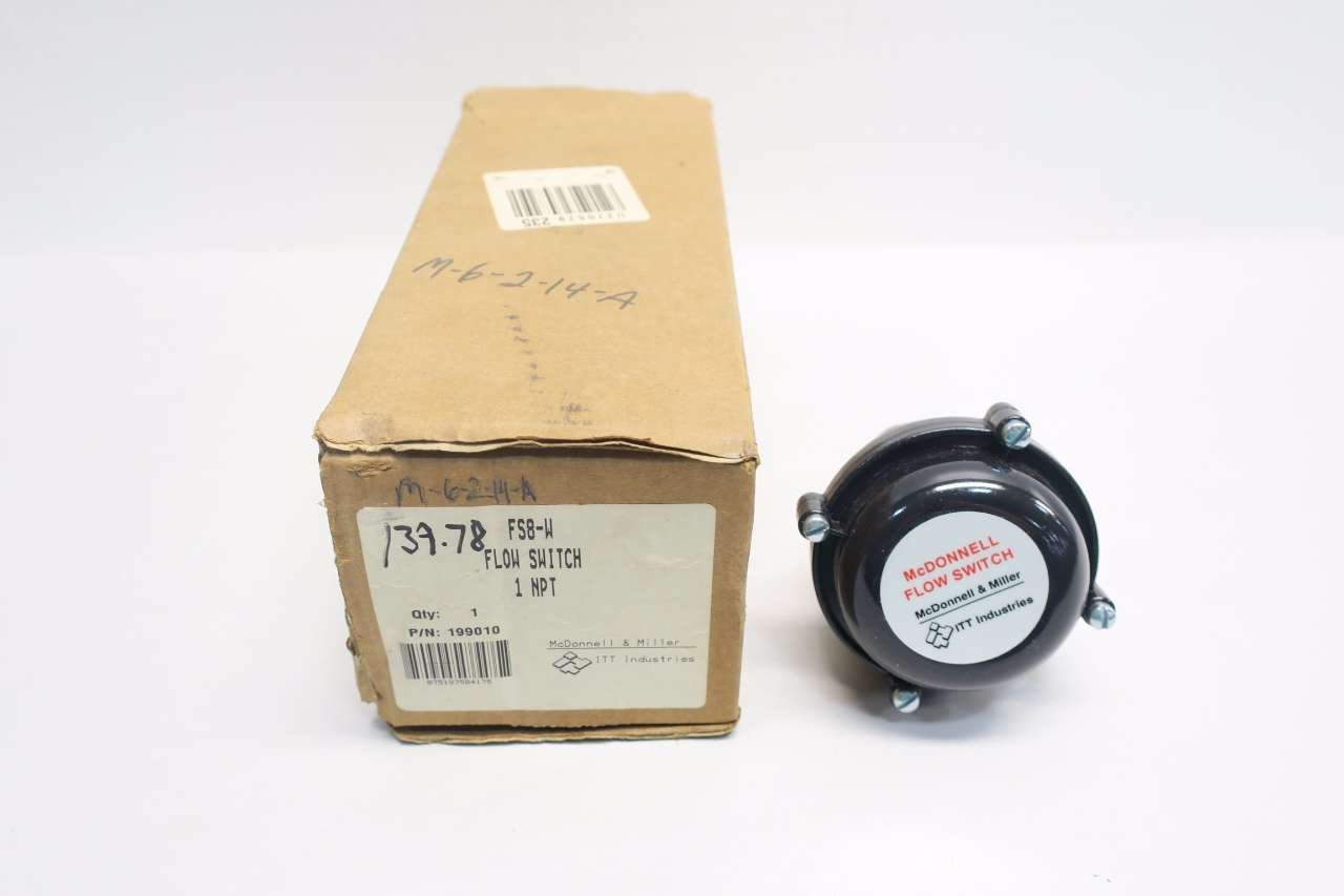 NEW MCDONNELL & MILLER FS8-W FLOW SWITCH 1 IN NPT D528384