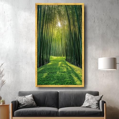 Toile bambous ensoleillé pour calmer le stress à la maison