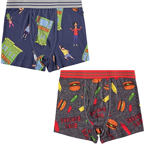 Bob's Burgers Mens Boxer Briefs Mens 2 Pack Boxer Briefs Underwear - Bob, Tina & Louise Belcher