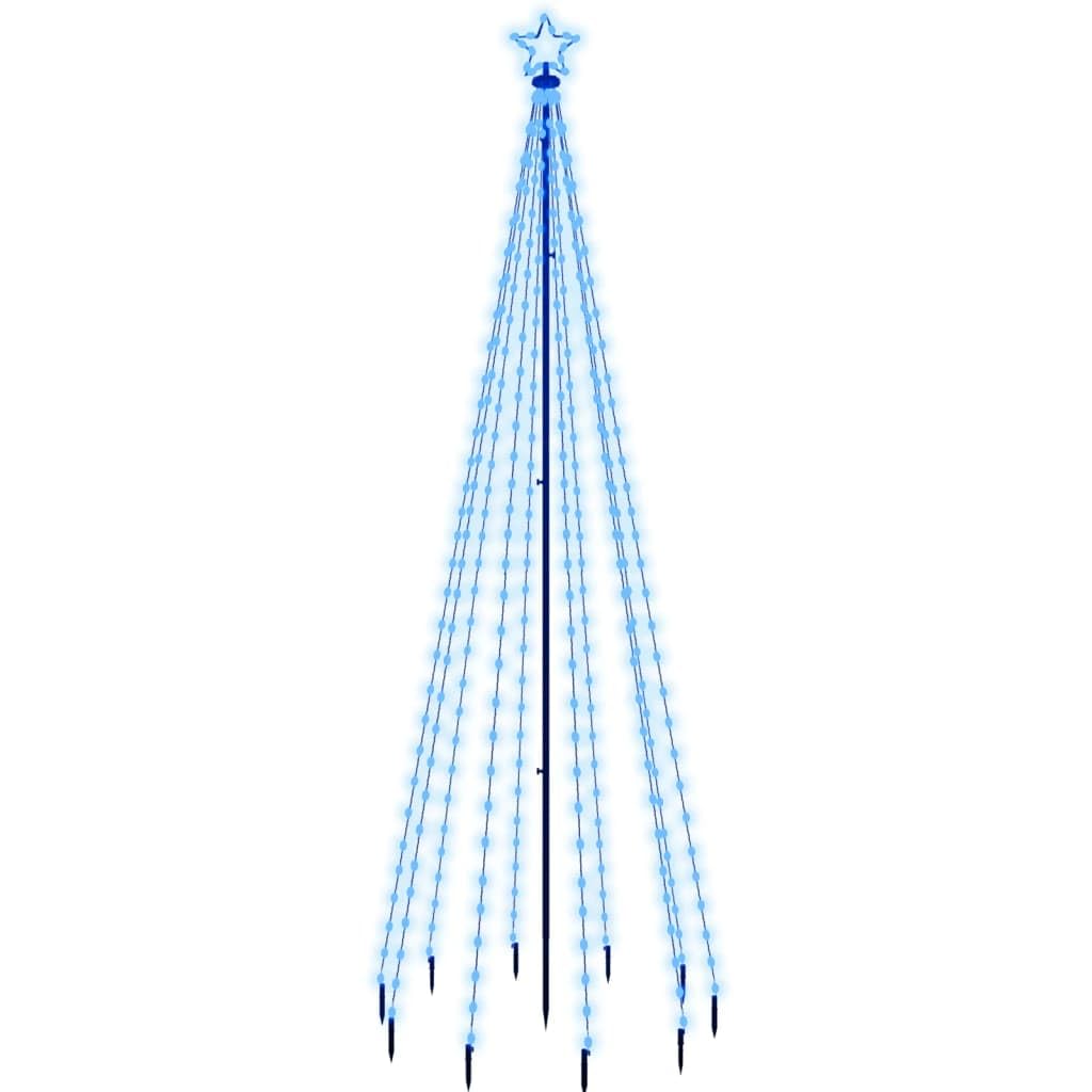 Vidaxl Christmas Tree With Spike Blue 310 Leds 300 Cm 343557