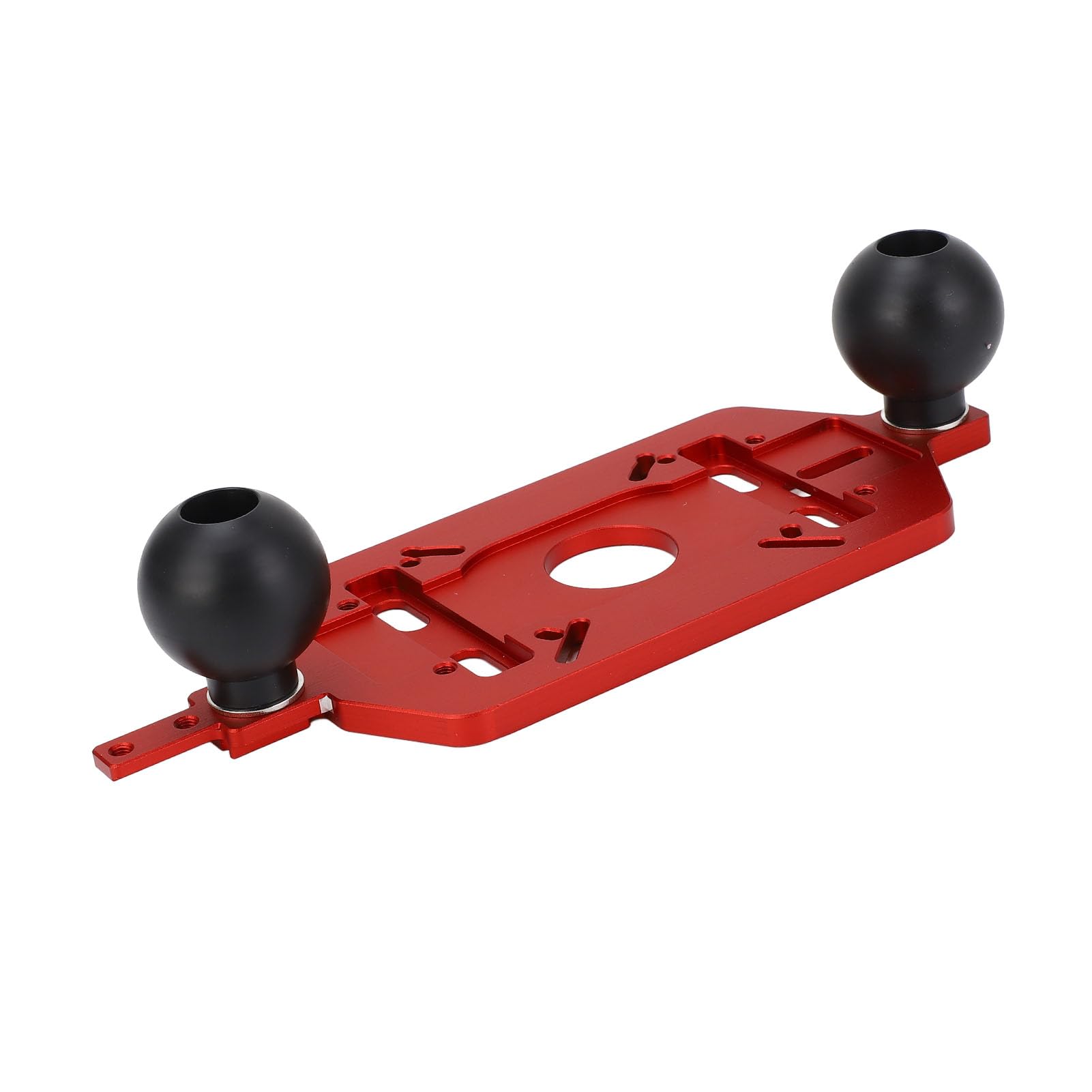 Base de enrutador universal de aleación de aluminio, guía de enrutador, placa base con doble mango para cortar madera, fresado y ranurado