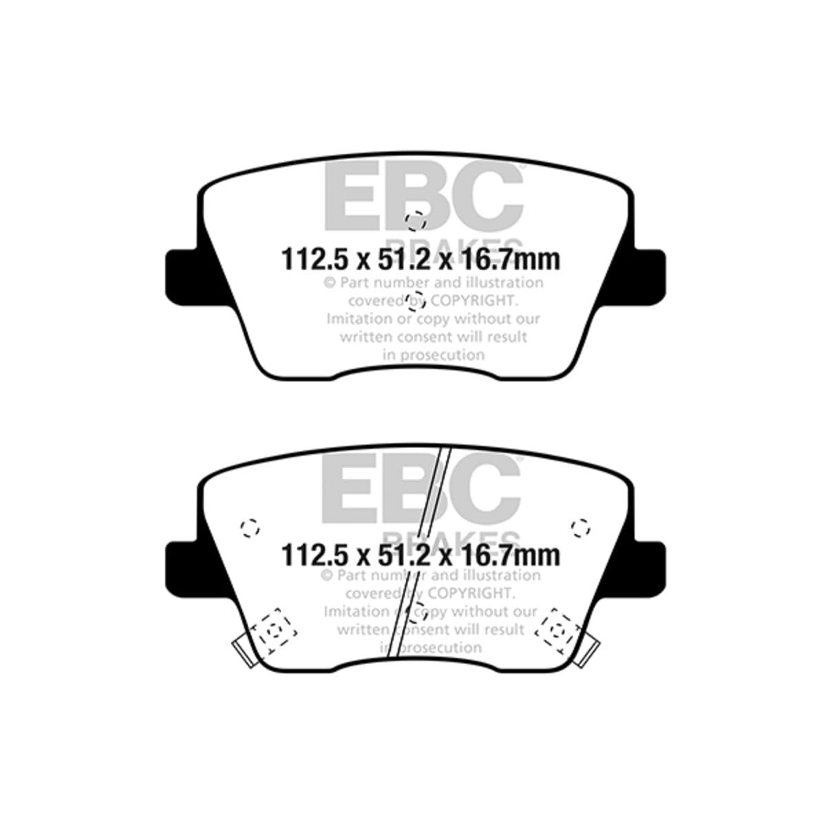 Ebc Brakes Bremsbeläge Satz Bremsklötze Bremssteine Set Dp42344r