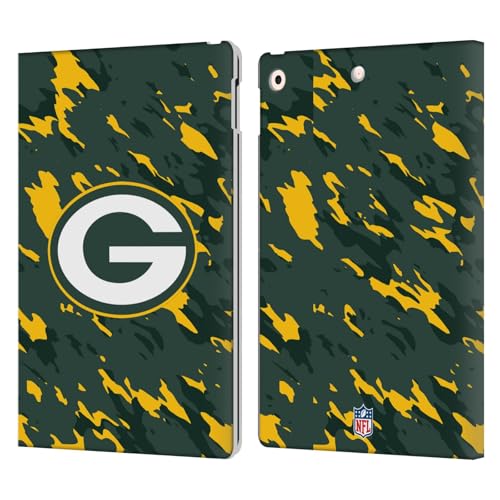 Étui antichoc Green Bay Packers NFL en cuir camouflage iPad 10.2